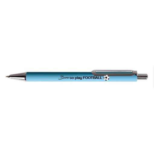 Picture of CRESCO FOOTBALL LIGHT BLUE BALLPOINT PEN